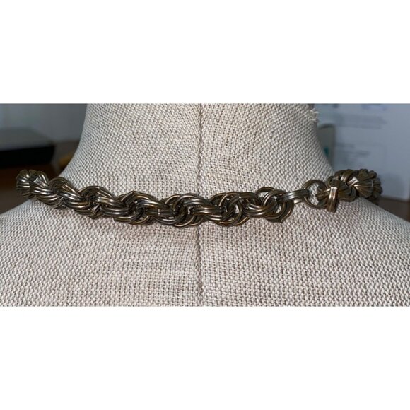 Necklace 30" Rope Chain Not Sterling Silver Possibly Artisan - Picture 3 of 4